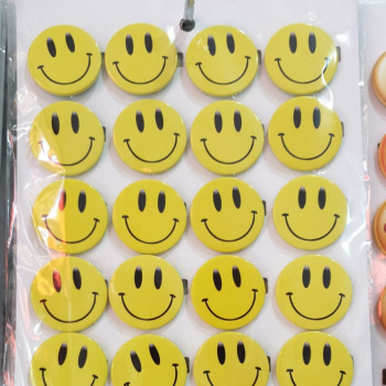 Rozet  Sarı Gülenyüz Emoji 20'li -M06 Rozet  Sarı Gülenyüz Emoji 20'li -M06