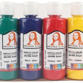 SÜDOR MONALİSA AKRİLİK BOYA 6*70ML SÜDOR MONALİSA AKRİLİK BOYA 6*70ML