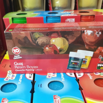 NOVACOLOR GUAJ BOYA ŞİŞE 10renk NOVACOLOR GUAJ BOYA ŞİŞE 10renk