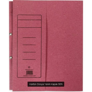 Yarım Kapak Pembe Karton Kapsüllü Dosya A4 (box50) Yarım Kapak Pembe Karton Kapsüllü Dosya A4 (box50)
