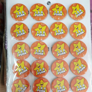 MOTİVASYON ROZETİ 100 PUAN MODEL *20