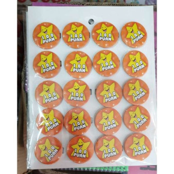 MOTİVASYON ROZETLERİ 20Lİ 100 puan