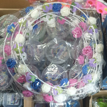 ÇİÇEKLİ TEL TAÇ# 12Lİ