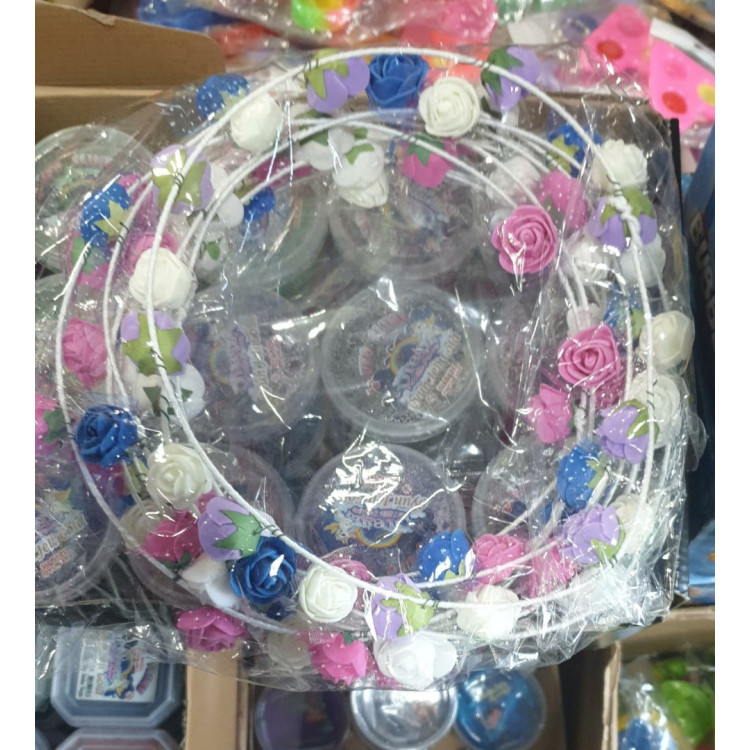 ÇİÇEKLİ TEL TAÇ# 12Lİ