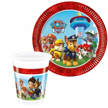 Tabak-Bardak Lisanslı Paw Patrol 8'li Tabak-Bardak Lisanslı Paw Patrol 8'li