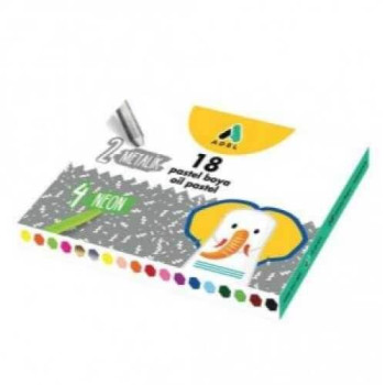 ADEL PASTEL BOYA METALİK+NEON 18 RENK ADEL PASTEL BOYA METALİK+NEON 18 RENK