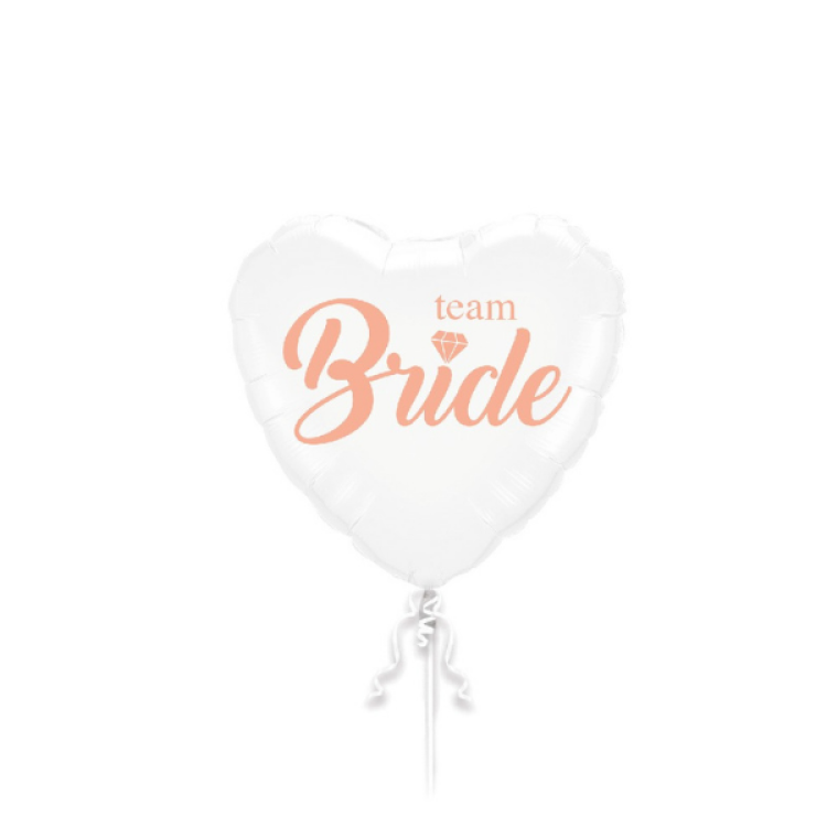 Team Bride 18″ Kalp Balon 45cm -helyum-