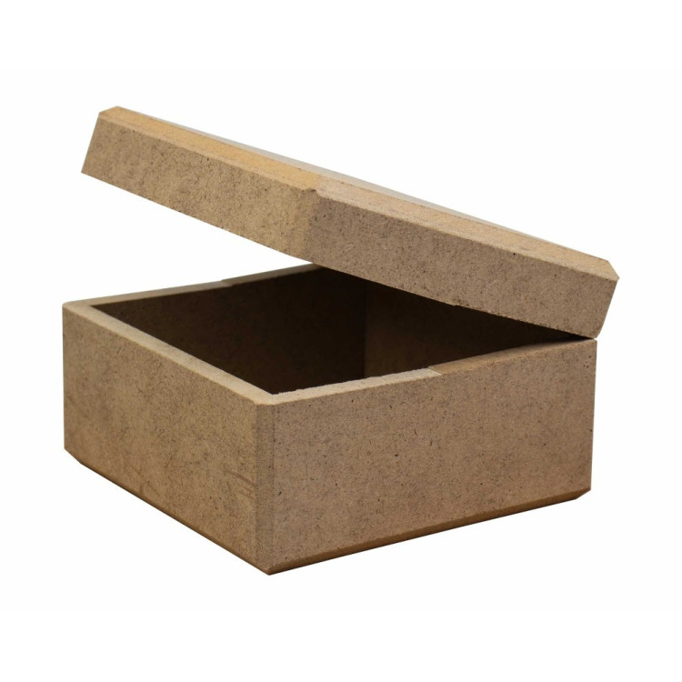 Ahşap Kare Kutu Boyanabiir OBJE