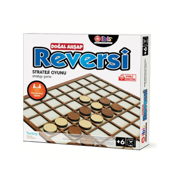 AHŞAP REVERSİ AKIL OYUNU 25X25CM KUTULU AHŞAP REVERSİ AKIL OYUNU 25X25CM KUTULU