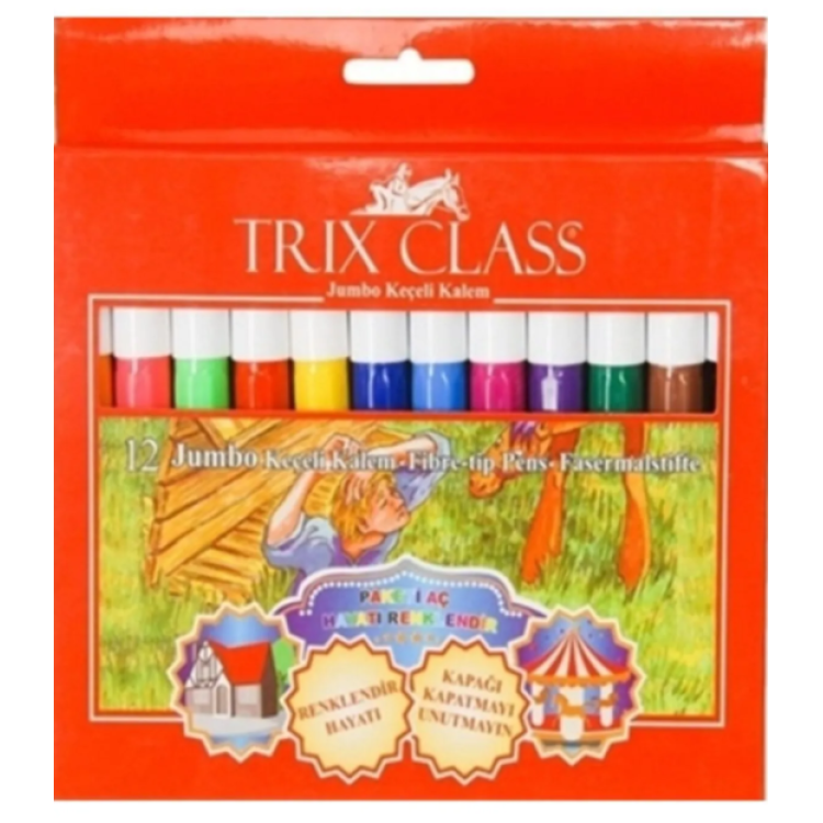 TRİX JUMBO ÜÇGEN KEÇELİ KALEM*20