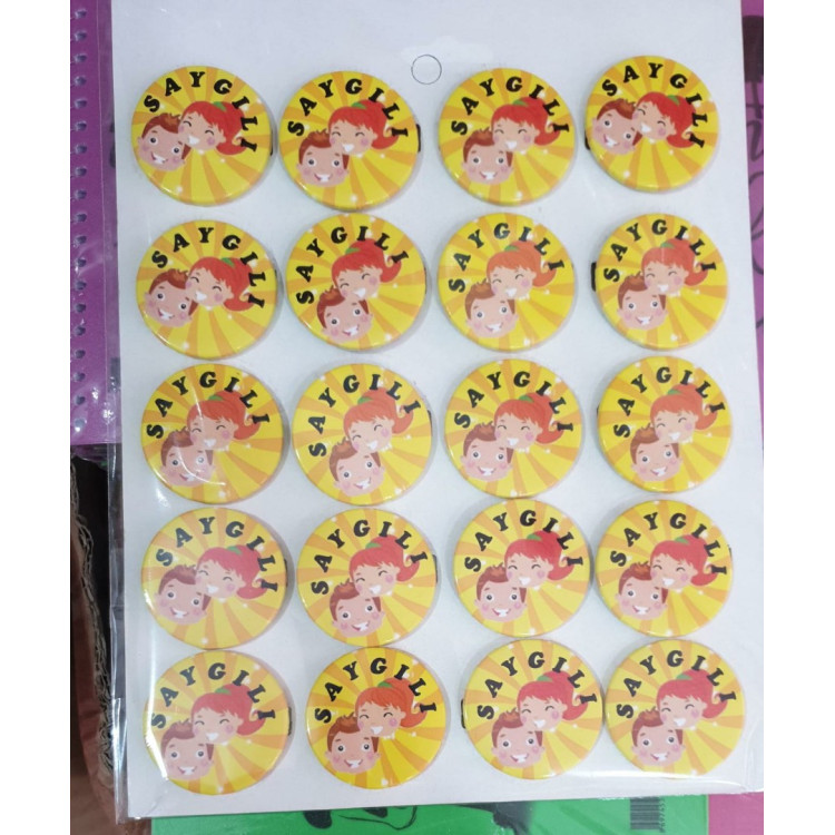 MOTİVASYON ROZETİ SAYGILI MODEL *20