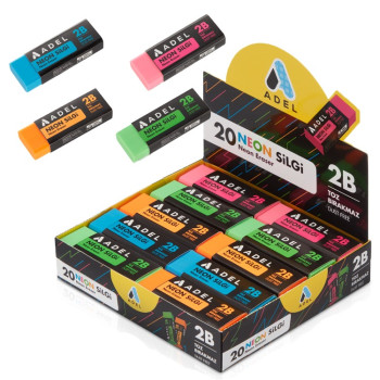 ADEL NEON DUST FREE SİLGİ 4R.30LU ADEL NEON DUST FREE SİLGİ 4R.30LU