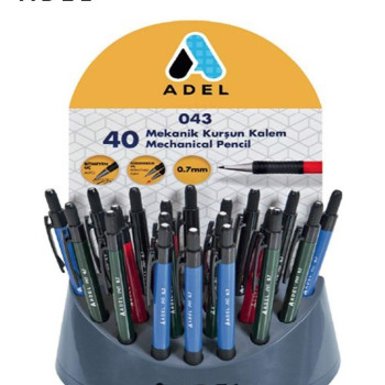 ADEL AUTO 043 VERSATİL KALEM 0.7 40 LI STAND ADEL AUTO 043 VERSATİL KALEM 0.7 40 LI STAND