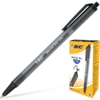 BİC ROUND TÜKENMEZ KALEM 1.0MM (BOX60) SİYAH BİC ROUND TÜKENMEZ KALEM 1.0MM (BOX60) SİYAH