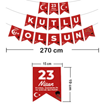 23 Nisan Harf Afiş -23 Nisan Kutlu Olsun- BNR85 *23nisan