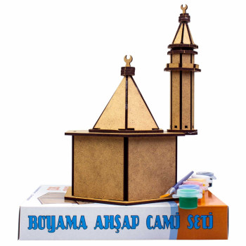 BOYAMA AHŞAP CAMİ SETİ MAKET BOYAMA AHŞAP CAMİ SETİ MAKET
