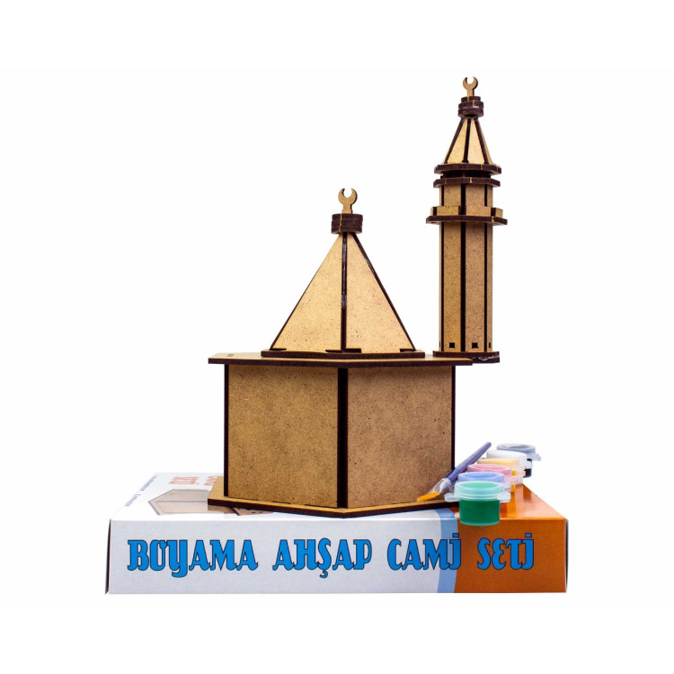 BOYAMA AHŞAP CAMİ SETİ MAKET