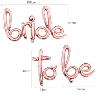 Bride To Be İmza Folyo Balon 140cm Bride To Be İmza Folyo Balon 140cm