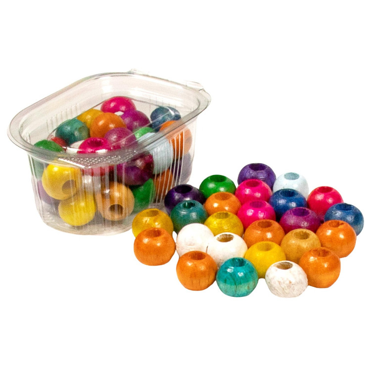 Büyük Boy Ahşap Boncuk (42Lİ)