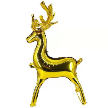 Büyük Gold Ayaklı Geyik Folyo Balon 4769 123X84CM Büyük Gold Ayaklı Geyik Folyo Balon 4769 123X84CM