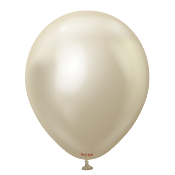 Krom 12" Balon Kalisan Beyaz Altın (White Gold) 50li Krom 12" Balon Kalisan Beyaz Altın (White Gold) 50li
