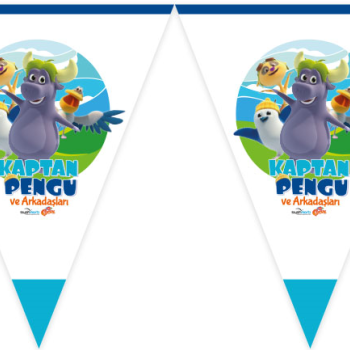 Üçgen Flama Lisanslı Kaptan Pengu 320CM Üçgen Flama Lisanslı Kaptan Pengu 320CM