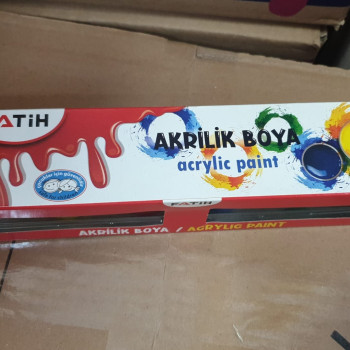 FATİH AKRİLİK BOYA 6 RENK 25 ML. FATİH AKRİLİK BOYA 6 RENK 25 ML.