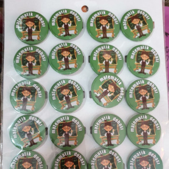 Matematik dehası rozet 20'li Matematik dehası rozet 20'li