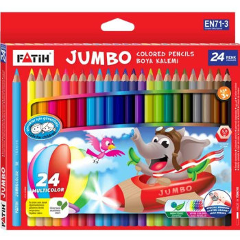FATİH JUMBO KURU BOYA KALEMİ 24 RENK FATİH JUMBO KURU BOYA KALEMİ 24 RENK