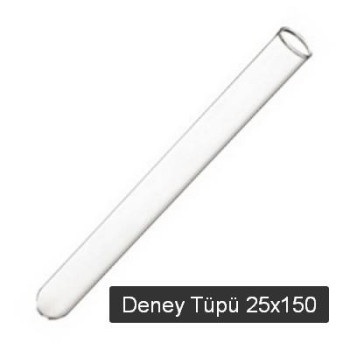 Deney Tüpü Cam 25x150 *1 Deney Tüpü Cam 25x150 *1