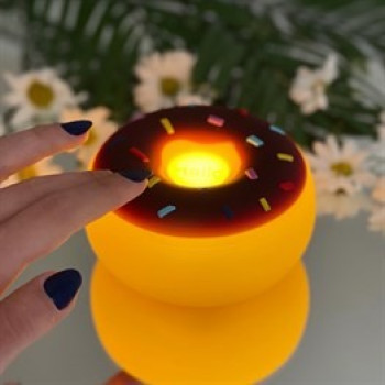 Dokunmatik Renk Değiştiren Donut Ve Gökkuşağı Lamba (GM-4164) Dokunmatik Renk Değiştiren Donut Ve Gökkuşağı Lamba (GM-4164)