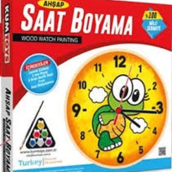 KUMTOYS AHŞAP SAAT BOYAMA