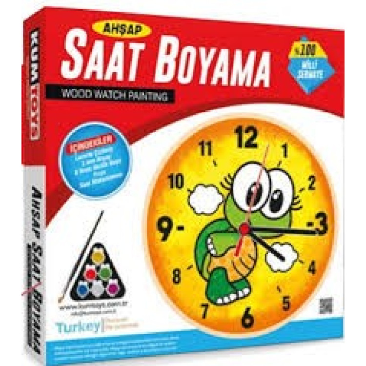 KUMTOYS AHŞAP SAAT BOYAMA