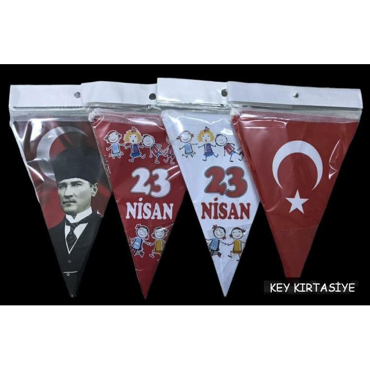 Üçgen Kağıt Flama 23 NİSAN - BAYRAK - ATA (100SET KARIŞIK) *23nisan Üçgen Kağıt Flama 23 NİSAN - BAYRAK - ATA (100SET KARIŞIK) *23nisan