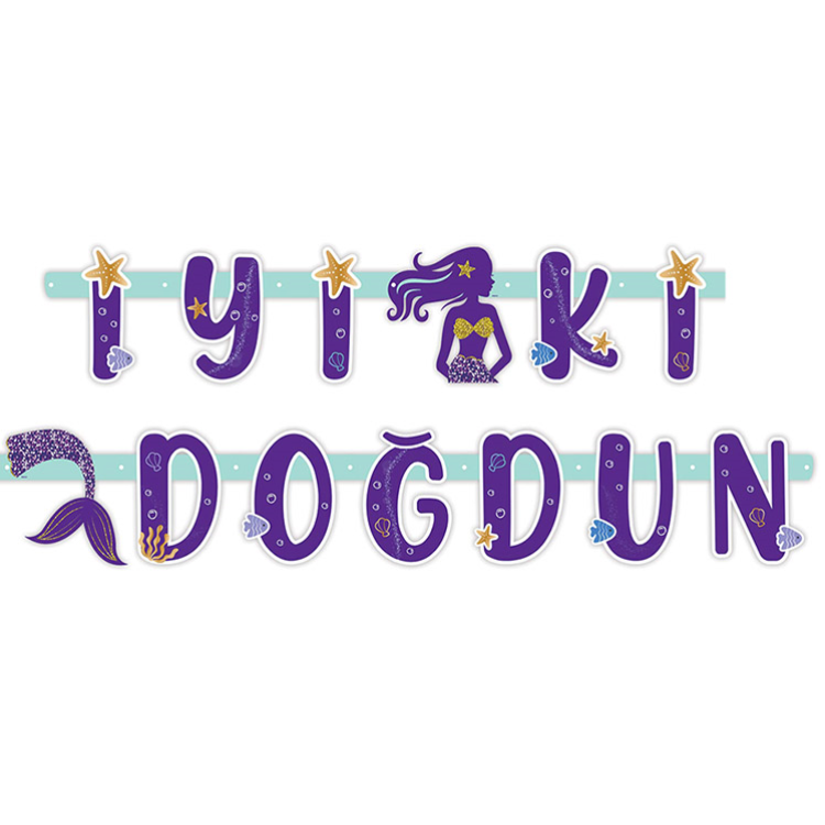 Banner İyi Ki Doğdun Deniz Kızı