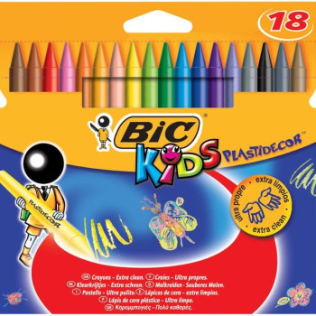 BİC PLASTIDECOR PASTEL BOYA 18 RENK #2 BİC PLASTIDECOR PASTEL BOYA 18 RENK #2