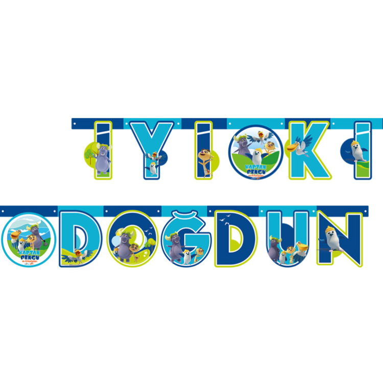 Banner Lisanslı İyi Ki Doğdun Kaptan Pengu