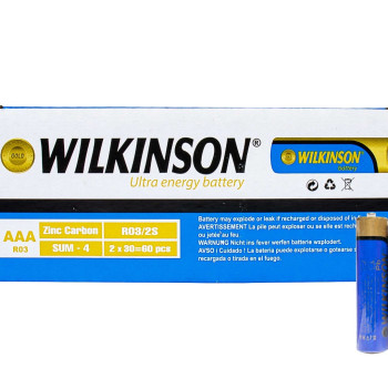 Wilkinson Kalem Pil R03 1.5V 60lı Wilkinson Kalem Pil R03 1.5V 60lı