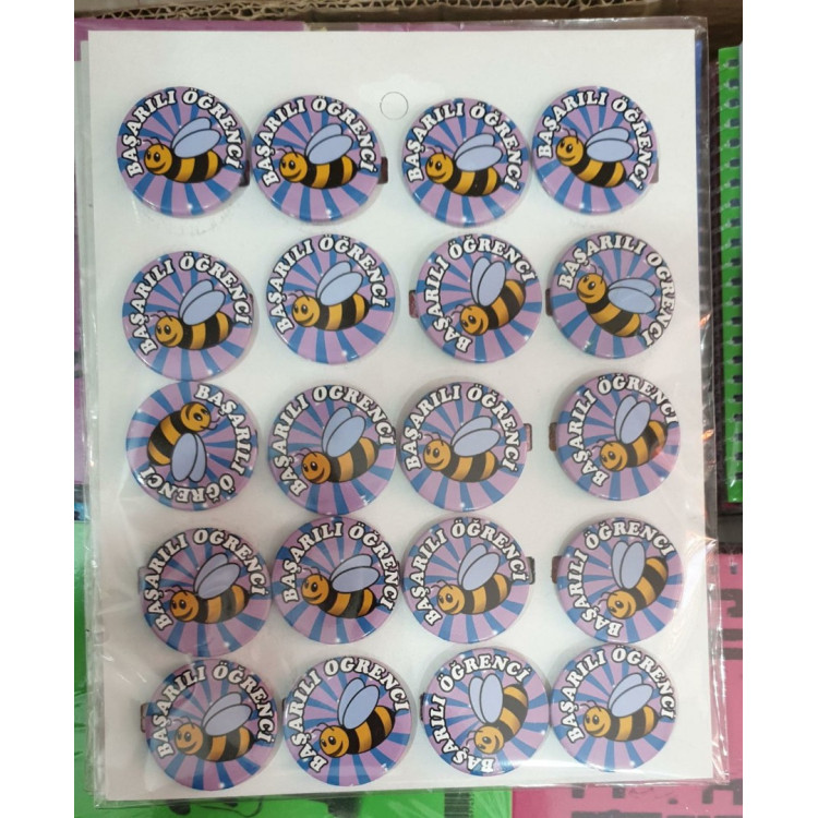 Başarılı Öğrenci Rozet 20li