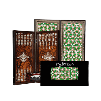 ESER ELEGANCE TAVLA (Büyük) VİTRAY YEŞİL ESER ELEGANCE TAVLA (Büyük) VİTRAY YEŞİL
