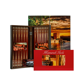 MANZARALI POLYESTER TAVLA (Orta) ALANYA KALESİ MANZARALI POLYESTER TAVLA (Orta) ALANYA KALESİ