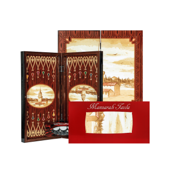 ESER MANZARALI POLYESTER TAVLA (Büyük) KIZ KULESİ ESER MANZARALI POLYESTER TAVLA (Büyük) KIZ KULESİ