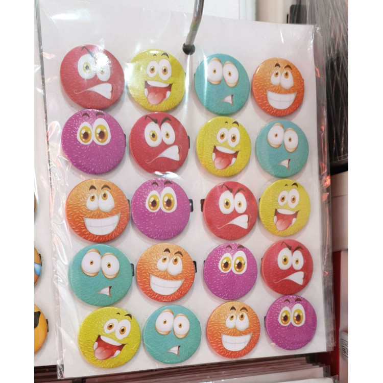 Değişik Yüzler Rozet 20li