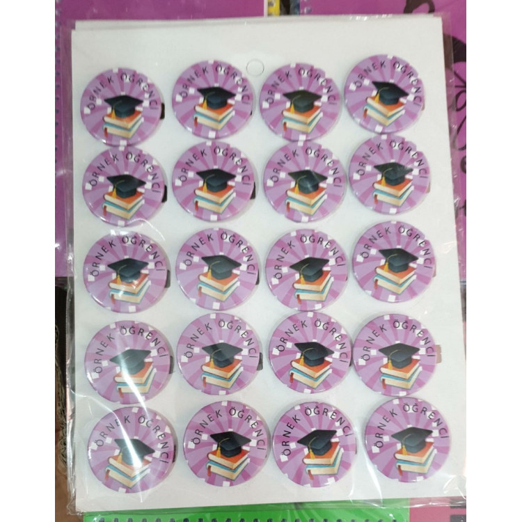 rozet örnek öğrenci yazılı *20