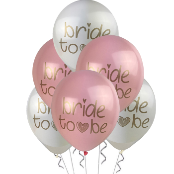 Hazır Baskı Balon (1+1) Brıde To Be Pembe-Beyaz Hazır Baskı Balon (1+1) Brıde To Be Pembe-Beyaz