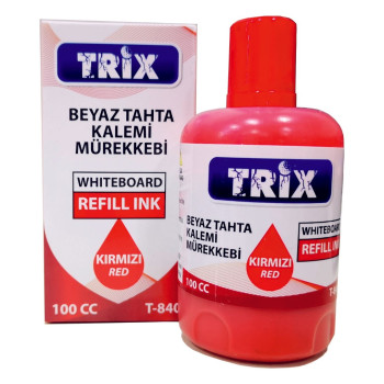 TRİX TAHTA KALEMİ MÜREKKEBİ 100 cc KIRMIZI 12Lİ TRİX TAHTA KALEMİ MÜREKKEBİ 100 cc KIRMIZI 12Lİ
