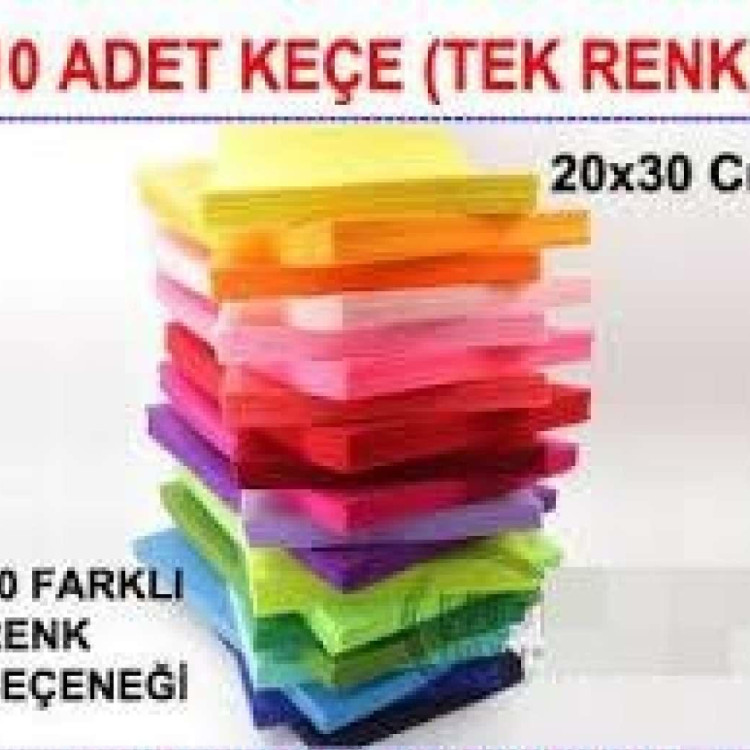 OKUL KEÇE  A4 20X30 10LU PAKET (renk seçiniz)
