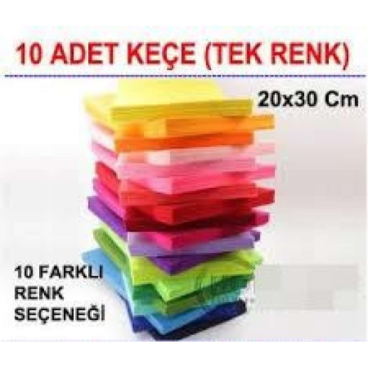 OKUL KEÇE  A4 20X30 10LU PAKET (renk seçiniz)