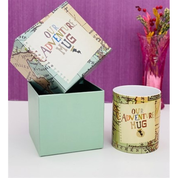Karton Kutulu Our Adventure Mug Tasarımlı Kupa (KKP-AUM-1)