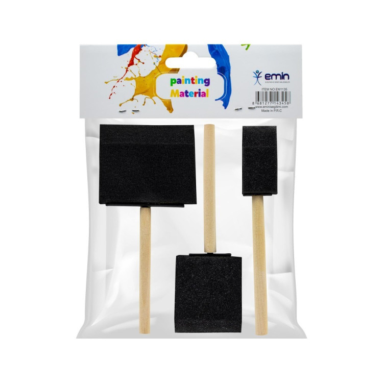 Kesik Uç Sünger Fırça Seti